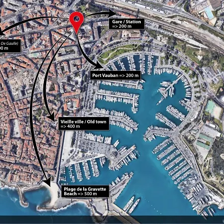 3p Refait A Neuf - Parking L430cm X W275cm * Antibes